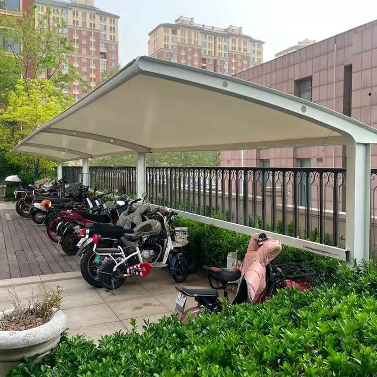 正宁县膜结构电动车棚